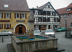 village square and well