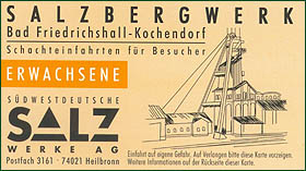 ticket to salt mine